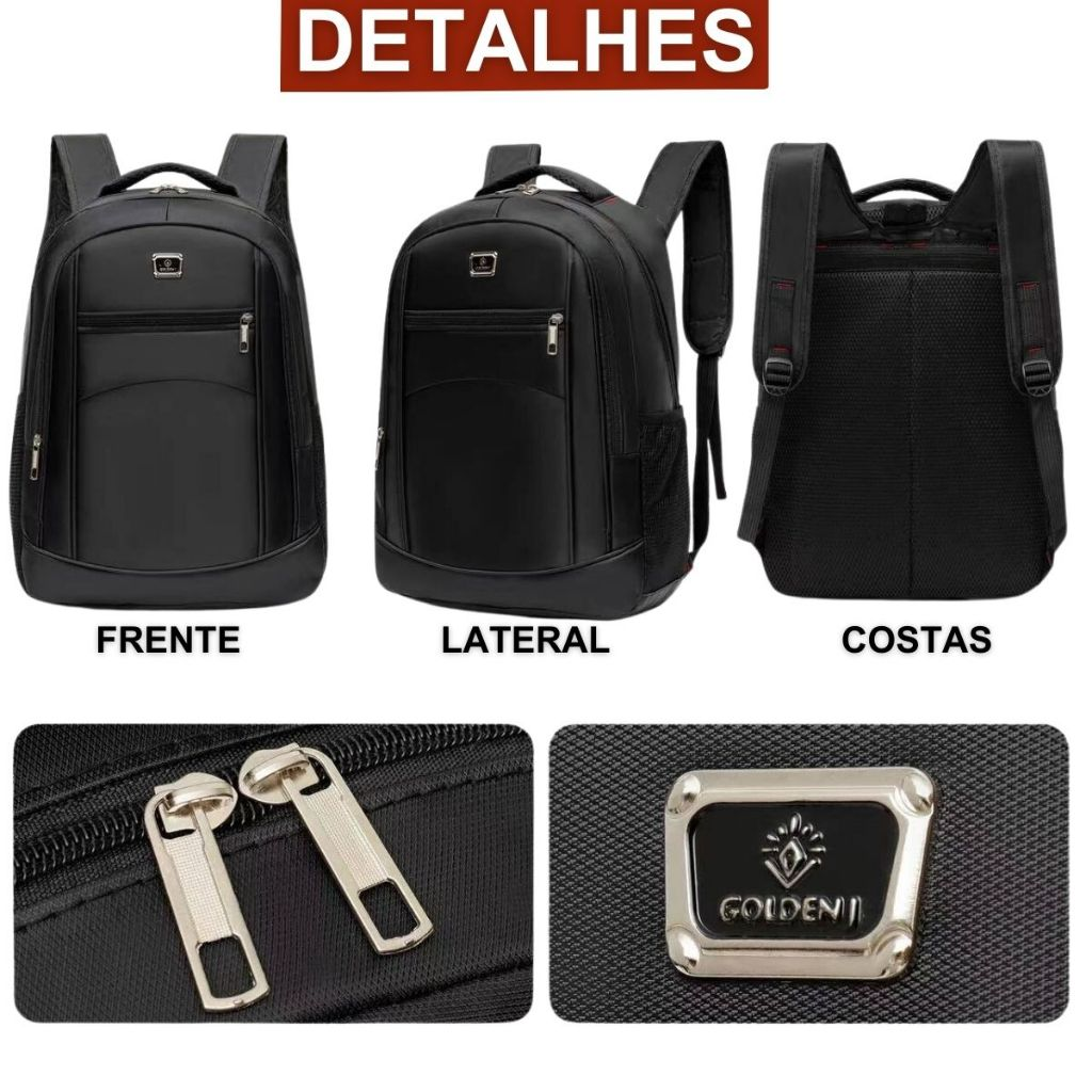 Mochila Bolsa Reforçada Notebook Resistente Trabalho Faculdade Coreana
