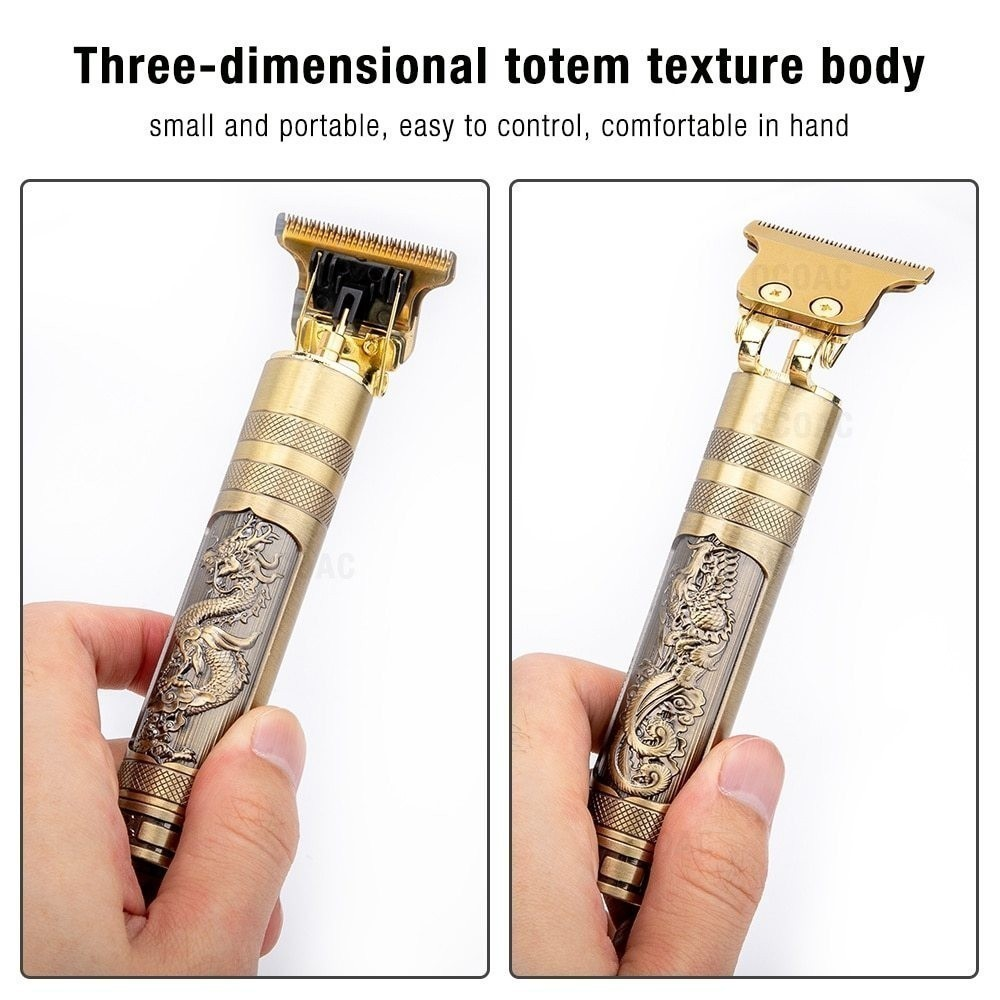 Máquina De Cortar Cabelo Para Barba Masculina Designer Aleatório Elétrico Etilo Proficional