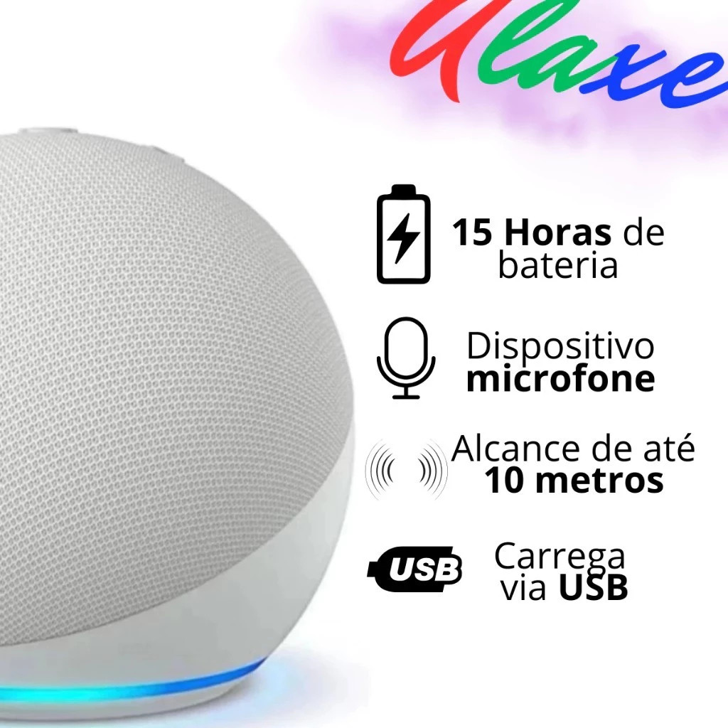 Caixa de som original Alaxe Echo Dot 5ª geração com envio imediato e melhor preço